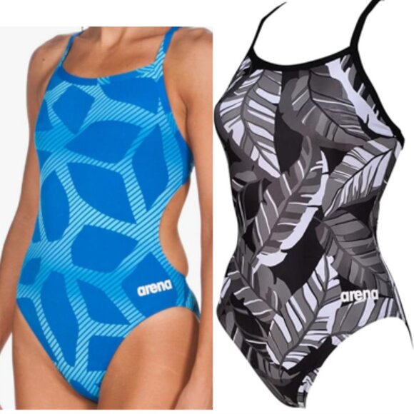 Lot of Four Arena Training Swimsuits Size 30 Challenge Back EUC - Picture 3 of 3